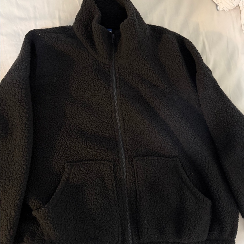 Cozy Black Sherpa Jacket